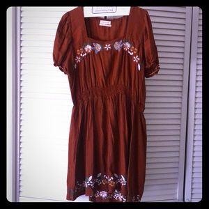 Urban Outfitters Floral Embroidered Mini Dress